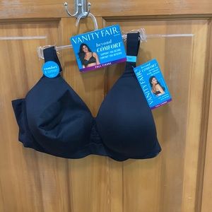 NWT Vanity Fair bra- black